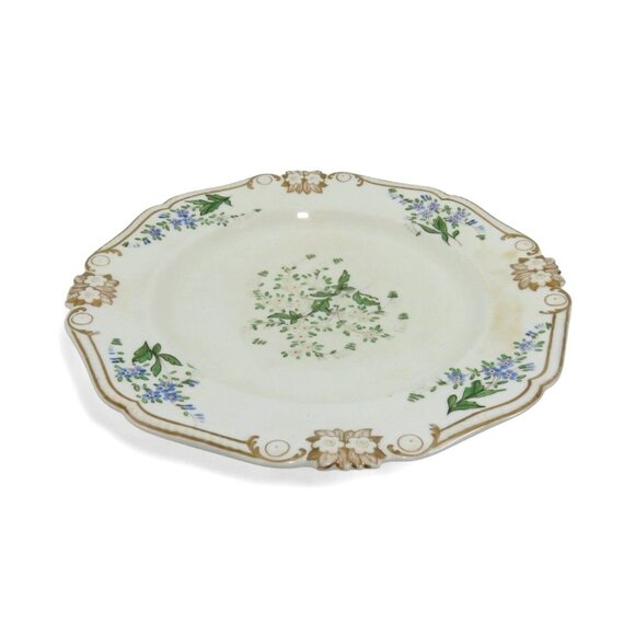 Royal CROWN DERBY Antique Plate Floral Design and Gold Trim England Vintage 10" - Picture 5 of 10